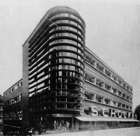 Eric Mendelsohn, Schocken Department Store, Stuttgart, 1926-29